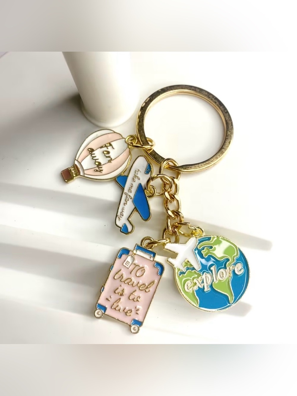 Travel Charm Keychain NIP
